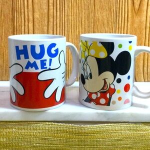 Set of  Mickey and Minnie Mugs by Zak